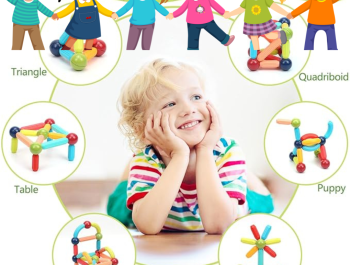 Unlock Creativity with COUOMOXA Magnetic Building Blocks – A Must-Have STEM Toy for Kids!