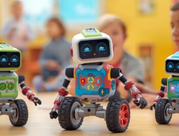 Screen-free programmable robots for 8-year-olds